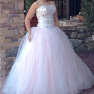 Mori Lee by Madeline Gardner blush pink Sweet 16/quinceanera Dress. Size 8
